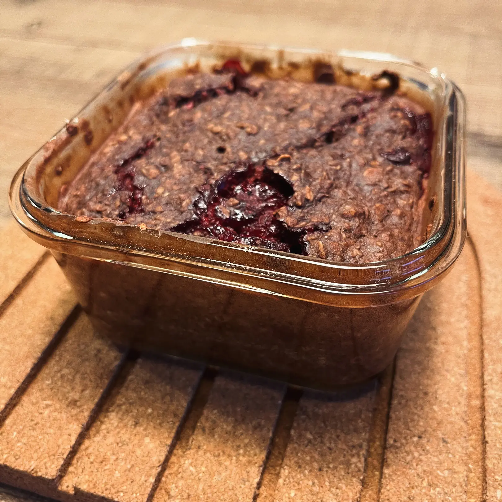 Schwarzwälder Kirsch Baked Oats